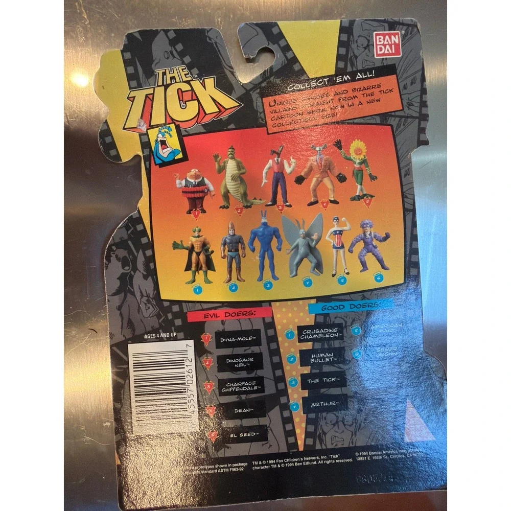 Vintage 1994 Bandai The Tick Crusading Chameleon Collectible Figure 2612 New